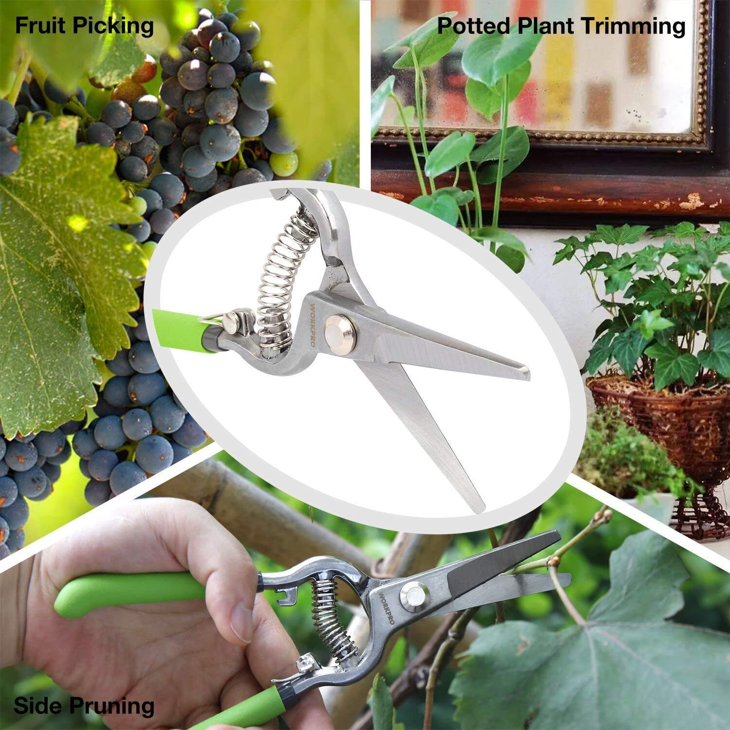 Astschere, Heckenschere, Cutter, Beschneiden, Handschere, Pflanzenschneider, 2-teiliges Gartenscheren-Set, 20,3 cm Gartenschere und 20,3 cm Gartenschere für den Garten, Grasschere