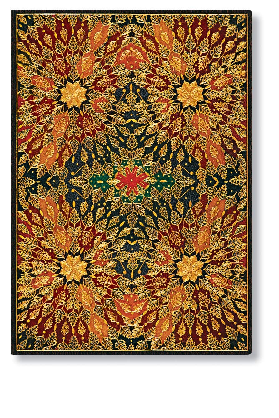 Paperblanks | Fire Flowers | Midi | Address Book | Elastic Band Closure | 144 Pg | 120 GSM