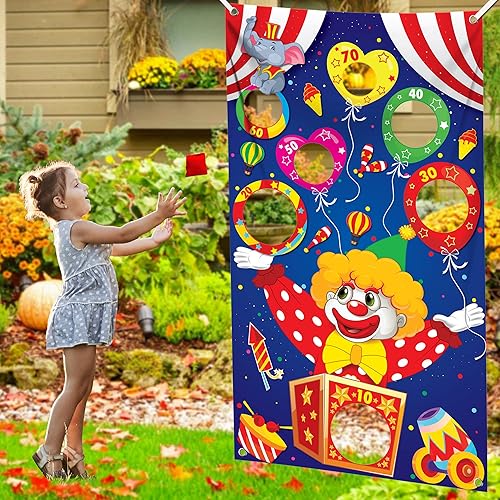 KatchOn, Grandes juegos de carnaval para fiestas infantiles, 54 x 34 pulgadas, decoraciones de fiesta temática de carnaval  Juegos de circo para