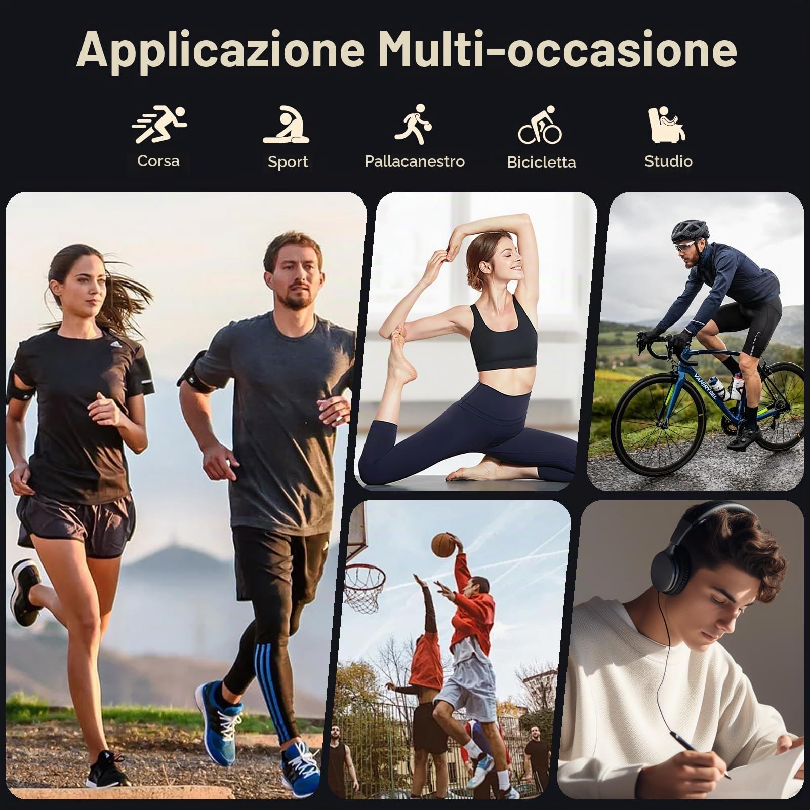 128GB Lettore MP3 con Bluetooth 5.3, Oilsky 2,4 pollici Portatile Touchscreen Lettore MP3 con Altoparlanti, Radio FM, Registrazione Vocale, Cuffie (grigio)