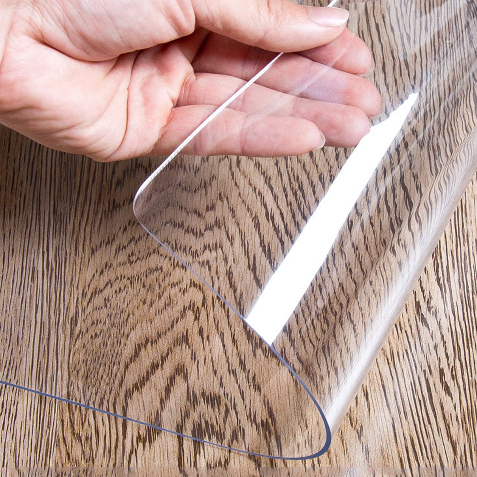 Transparente PVC-Bodenschutzmatte für Büro und Zuhause, rutschfeste Stuhlmatte für Holzböden, Fliesenschutzmatte, 1,5 mm dick, 150 x 220 cm