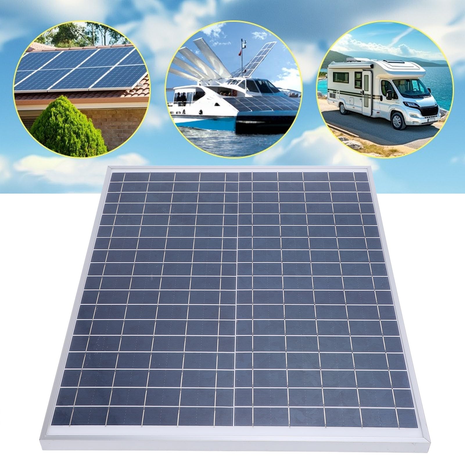 Zunate 2 Pezzi Kit Pannello Solare 20W Controllore di Carica 60A