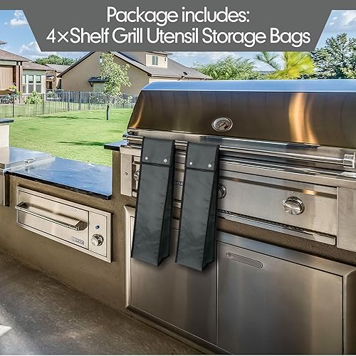 Miniatura 5 de Bolsa de almacenamiento de utensilios de parrilla, bolsas de almacenamiento de herramientas para barbacoa, herramientas de barbacoa, bolsa de