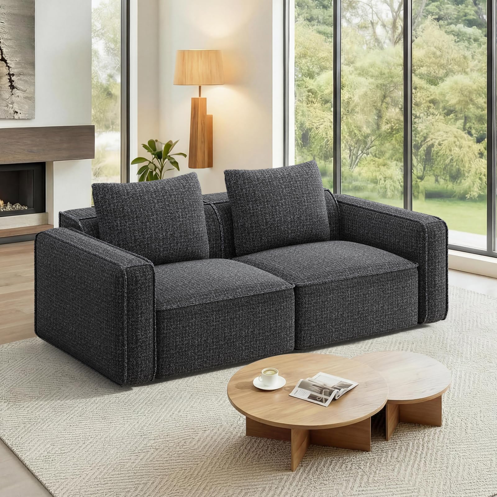 Welzona 75 inch Chenille Loveseat