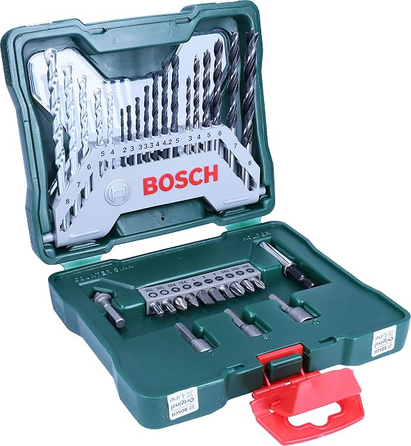 Bosch 33pc. X-Line Drill and Screwdriver Bit Set (for Wood, Masonary and Metal, Accessories Drill and Screwdriver)