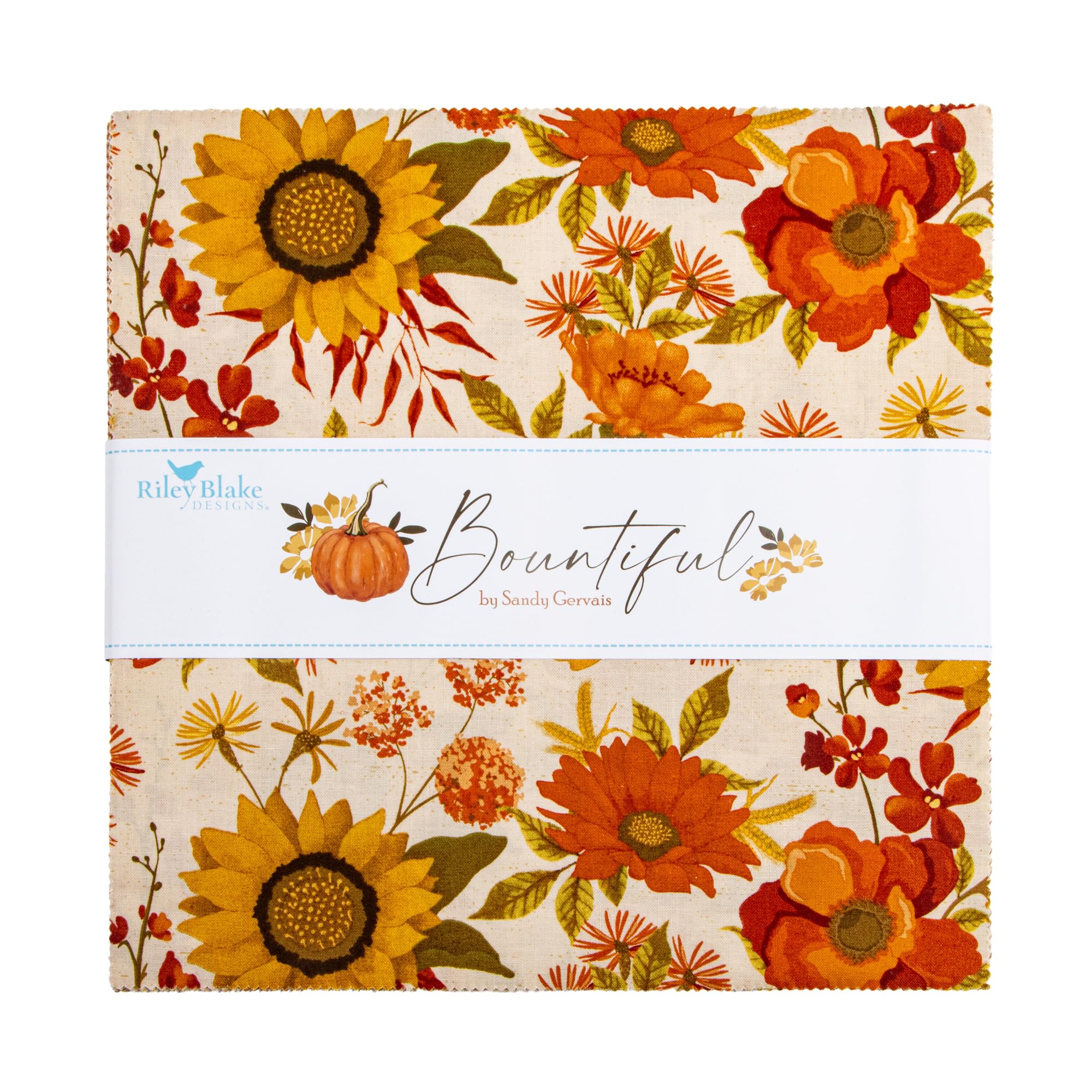 Sandy Gervais Bountiful 10" Stacker 42 10-inch Squares Layer Cake Riley Blake Designs 10-17860-42