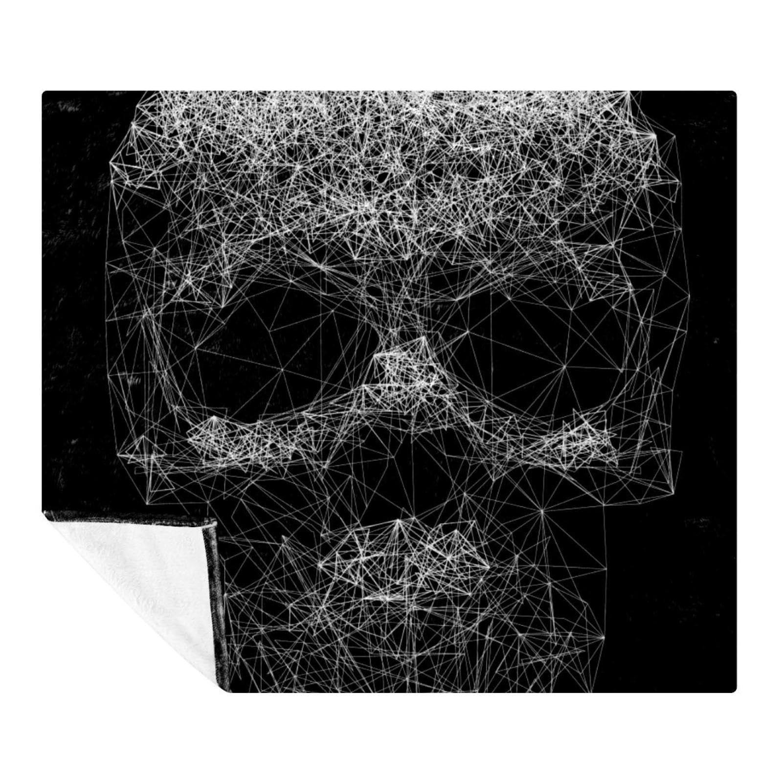 Couverture douce line art pour vos soirées cocooning sur le canapé