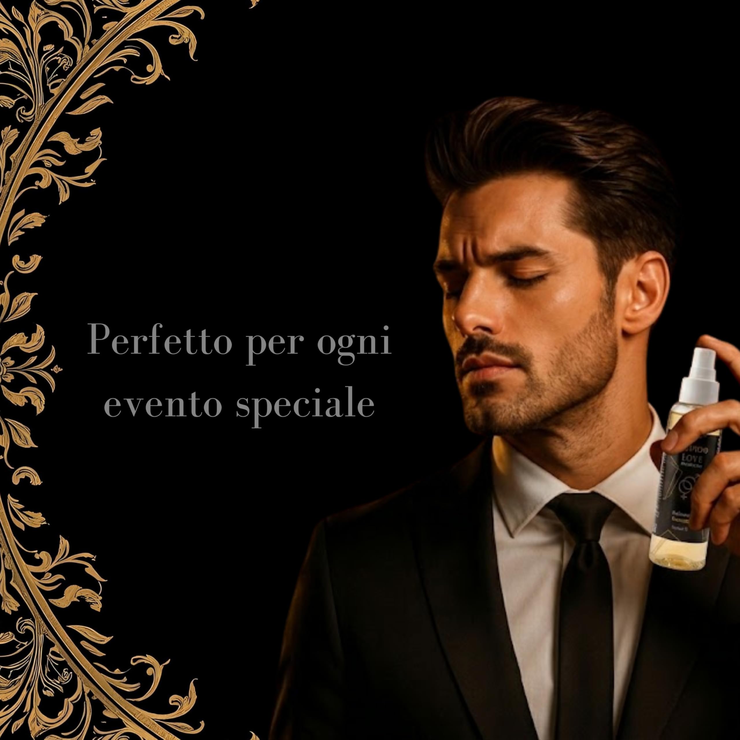 Cupido Love Eau de Parfum Masculin avec Phéromones 100ml | Fragrance Fraîche et Intense, Longue Durée, Spray