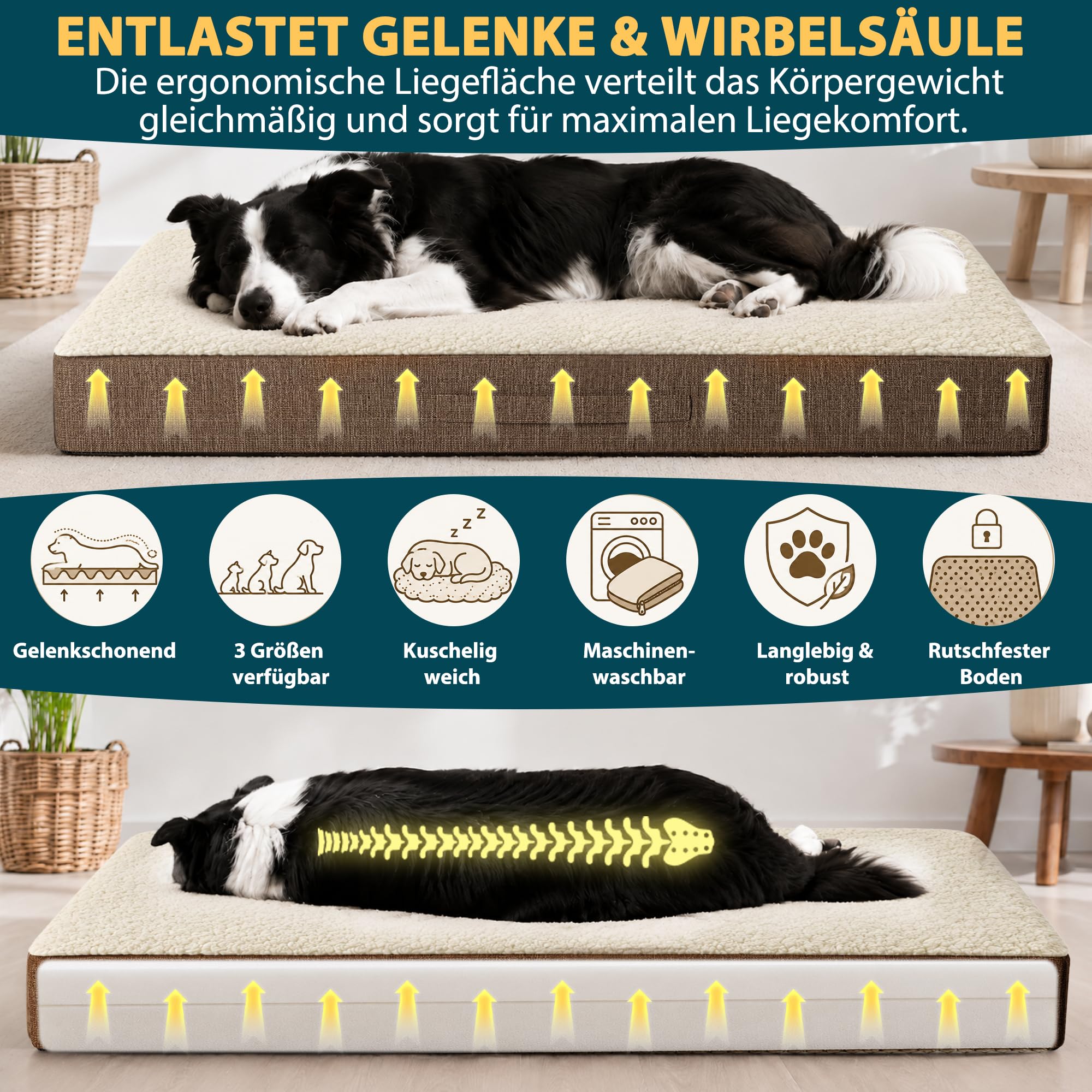 Hundekissen Orthopädisch S