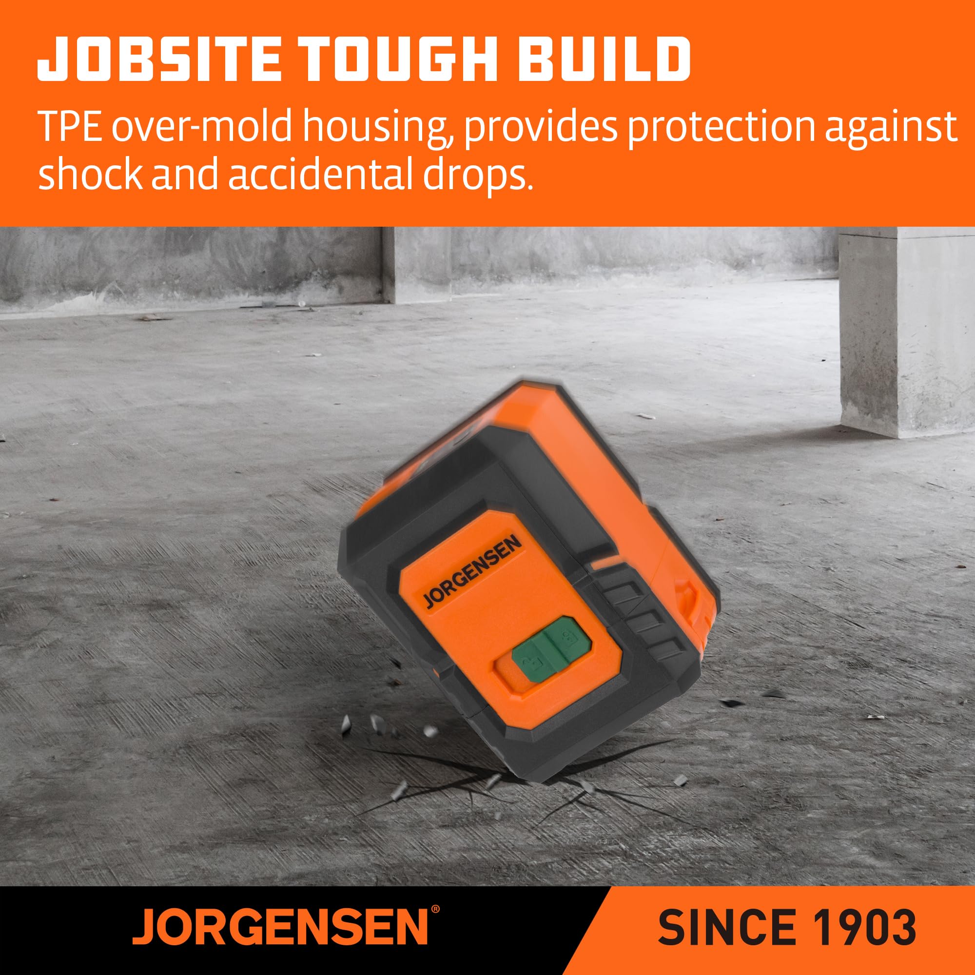 Jorgensen Laser Level - 100FT, Tripod Included -6 Jorgensen Laser Level - 100FT, Tripod Included -6