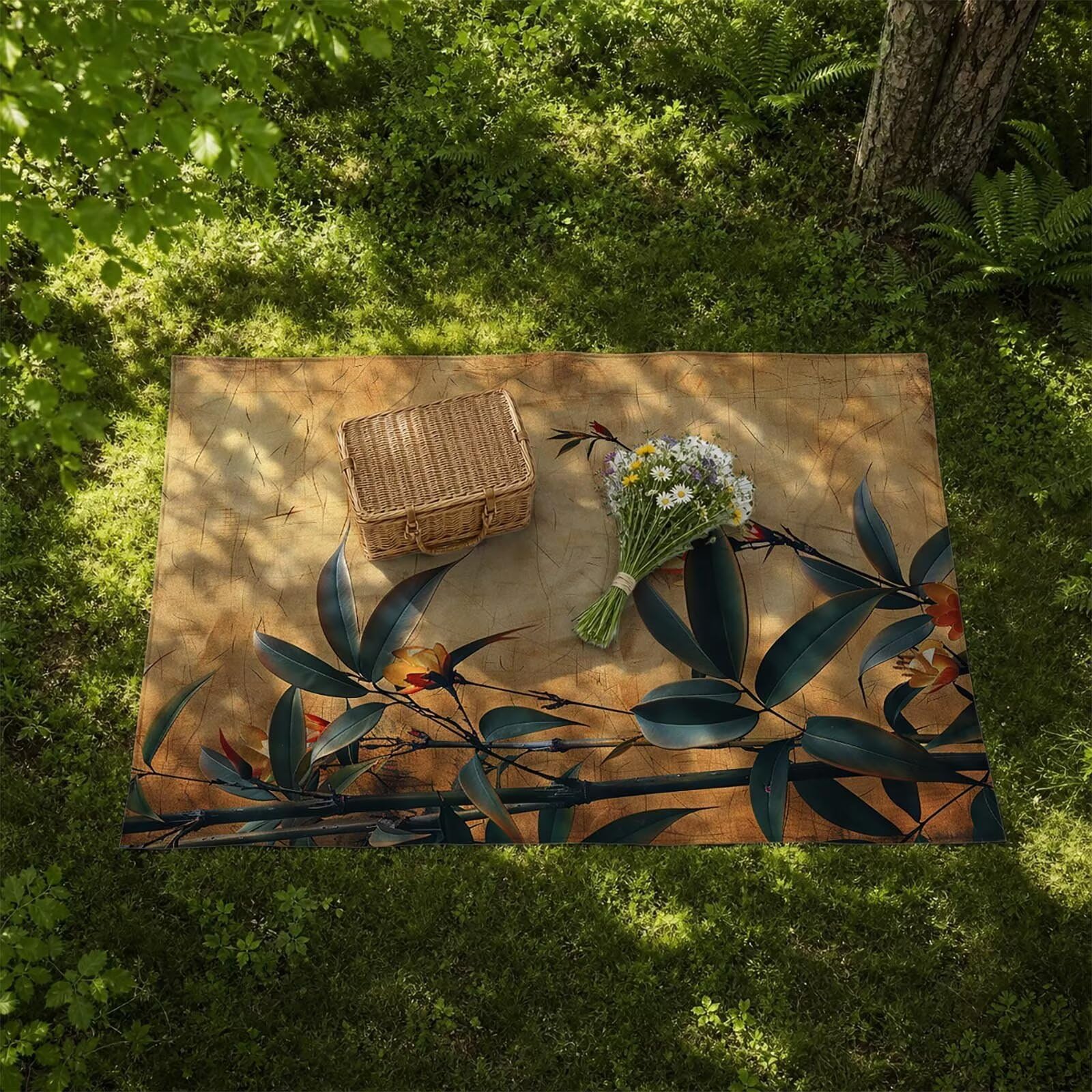 Bambú Toalla Playa 220 x 160 Resistente a la arena Secado rápido Ligero, Toalla Playa Grande 160x220cm Suave Cómodo como Gym Yoga Sauna Toallas Baño Grandes Exterior Travel Essentials Planta XTLS-2821