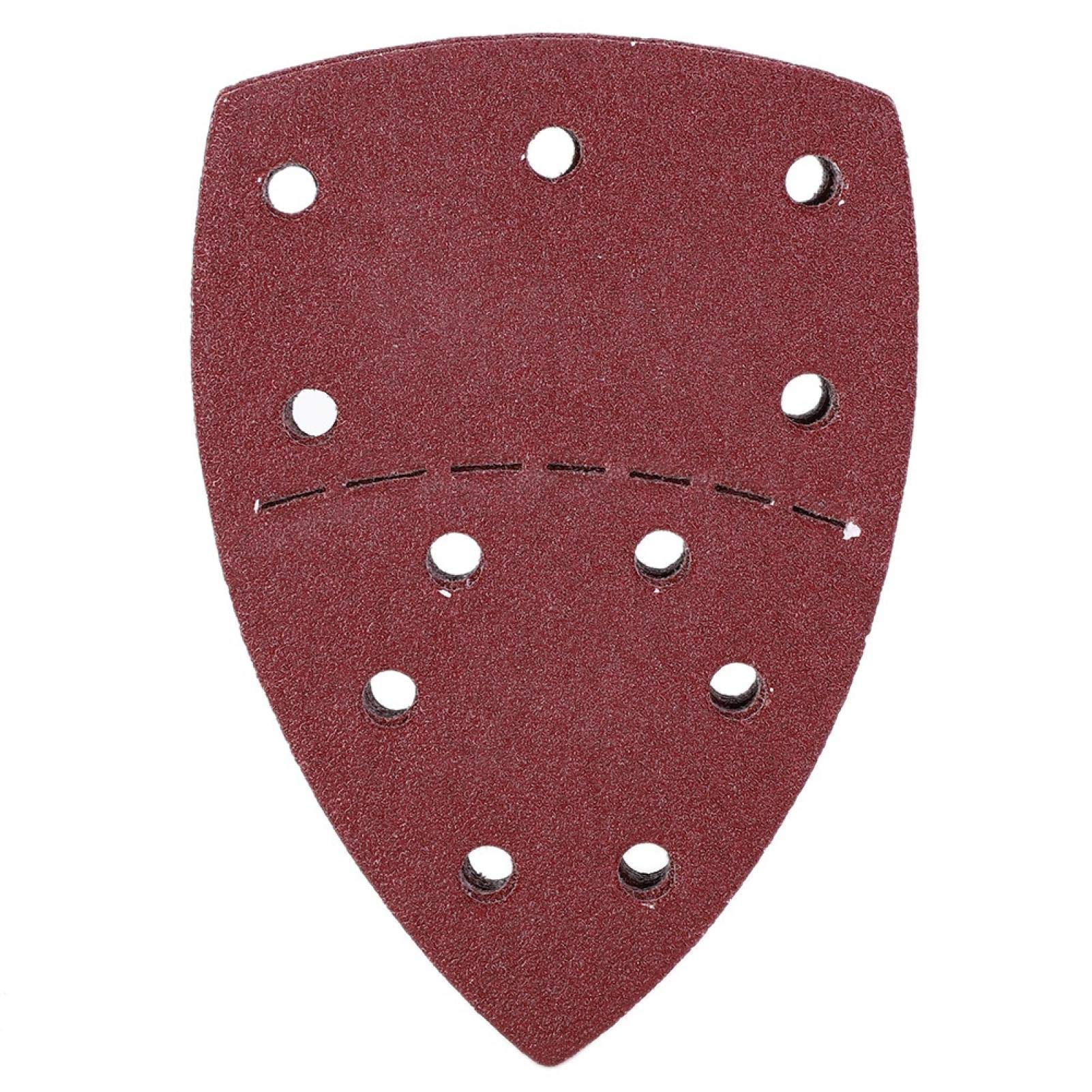 Mouse Sandpaper, 60Pcs Mouse Sandpaper Separate Palm Abrasive Paper Sanding Sheets 140x140x100mm 11 Holes(60 Grit)