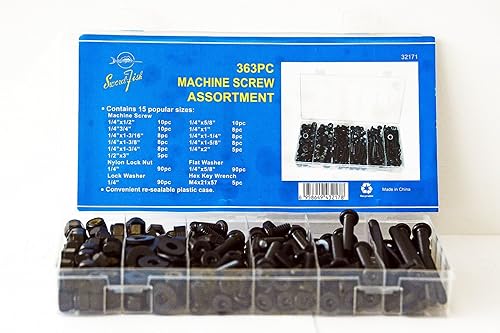 Miniatura 3 de SWORDFISH Surtido de tornillos de máquina 32171-363pc
