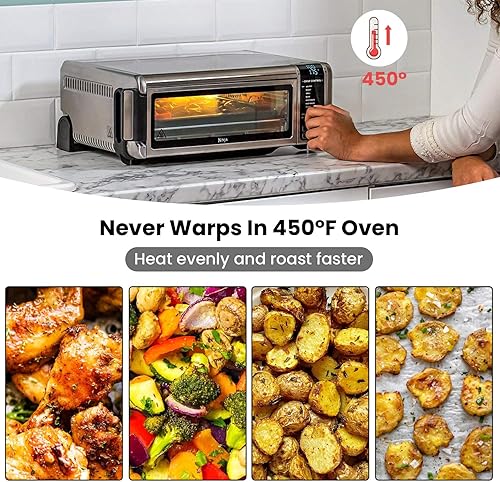 Miniatura 3 de Foodi Replacement Tray for Ninja,Replacement Air Fryer Basket for Ninja Foodi SP100 SP101 Air Fry Oven,Stainless Steel Air Fryer Accessories