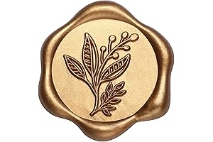 50 Pack Natural Eucalyptus Leaves Wax Seal Stickers