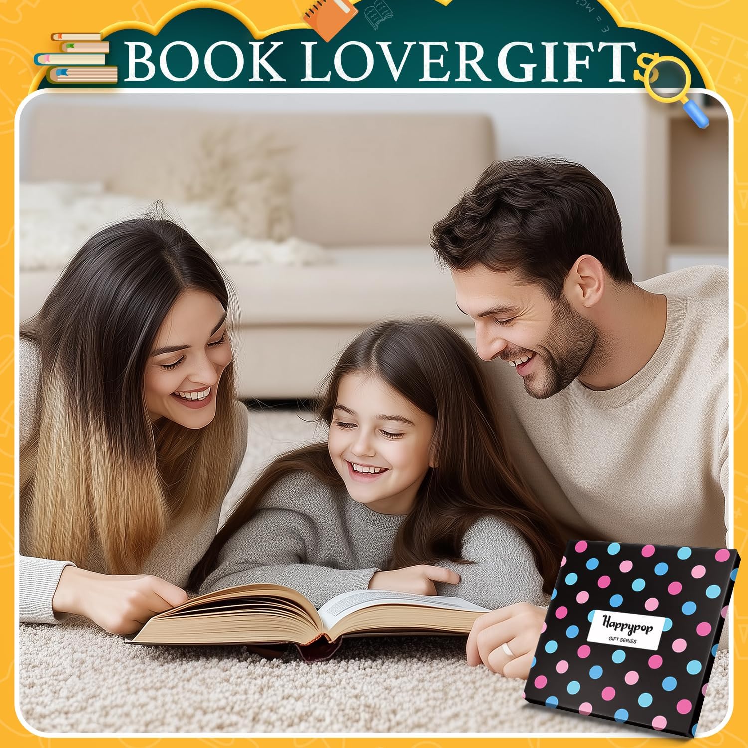 HAPPYPOP Book Planet Socks Gift - Easter and Cheese Themed Socks for Kids Girls Boys - Image 6