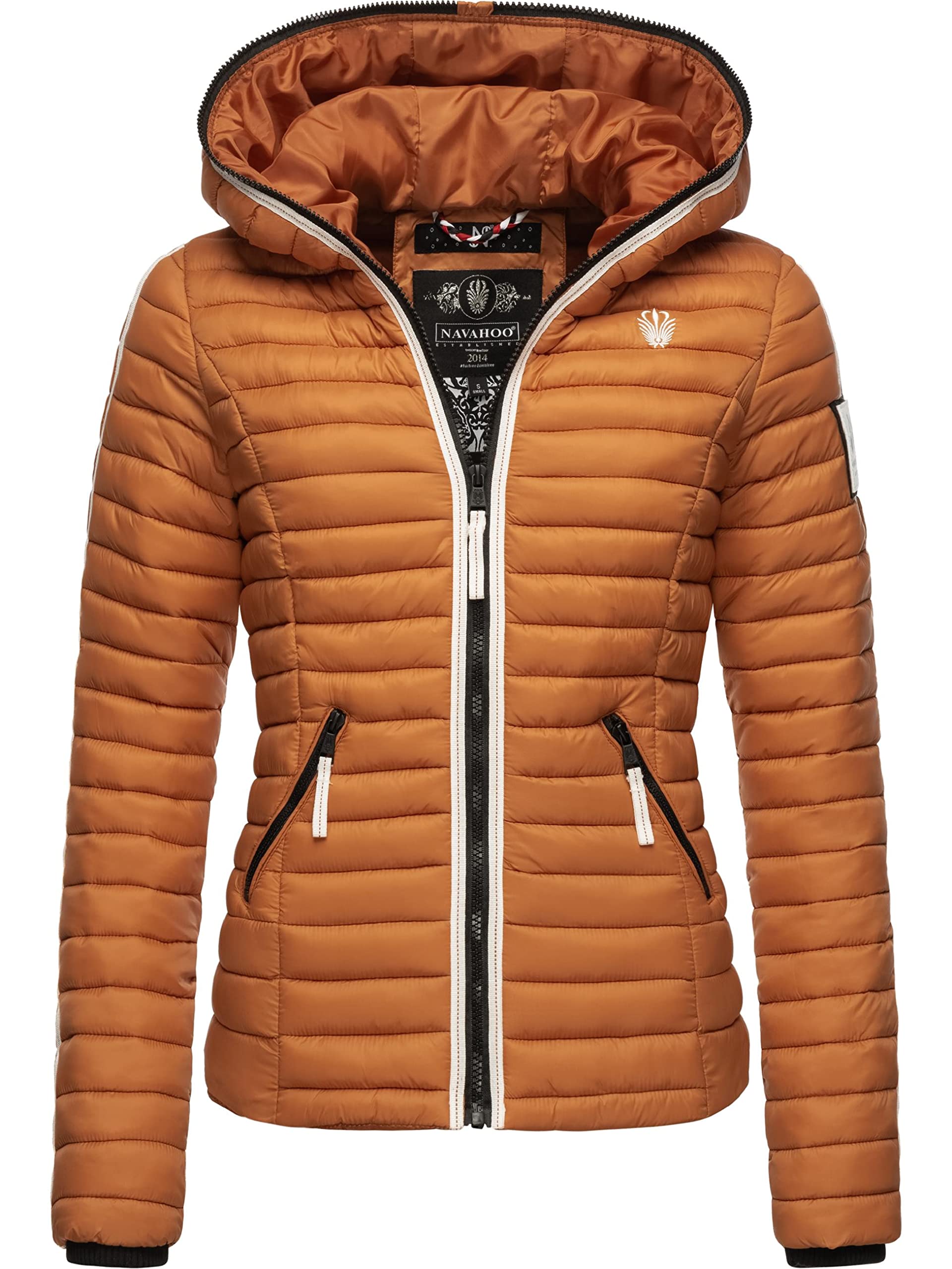 Navahoo Women's Rusty Cinnamon Kimuk Prc Transition Jacket Lightweight Quilted Jacket With Hood Xs - 3XL, Xs