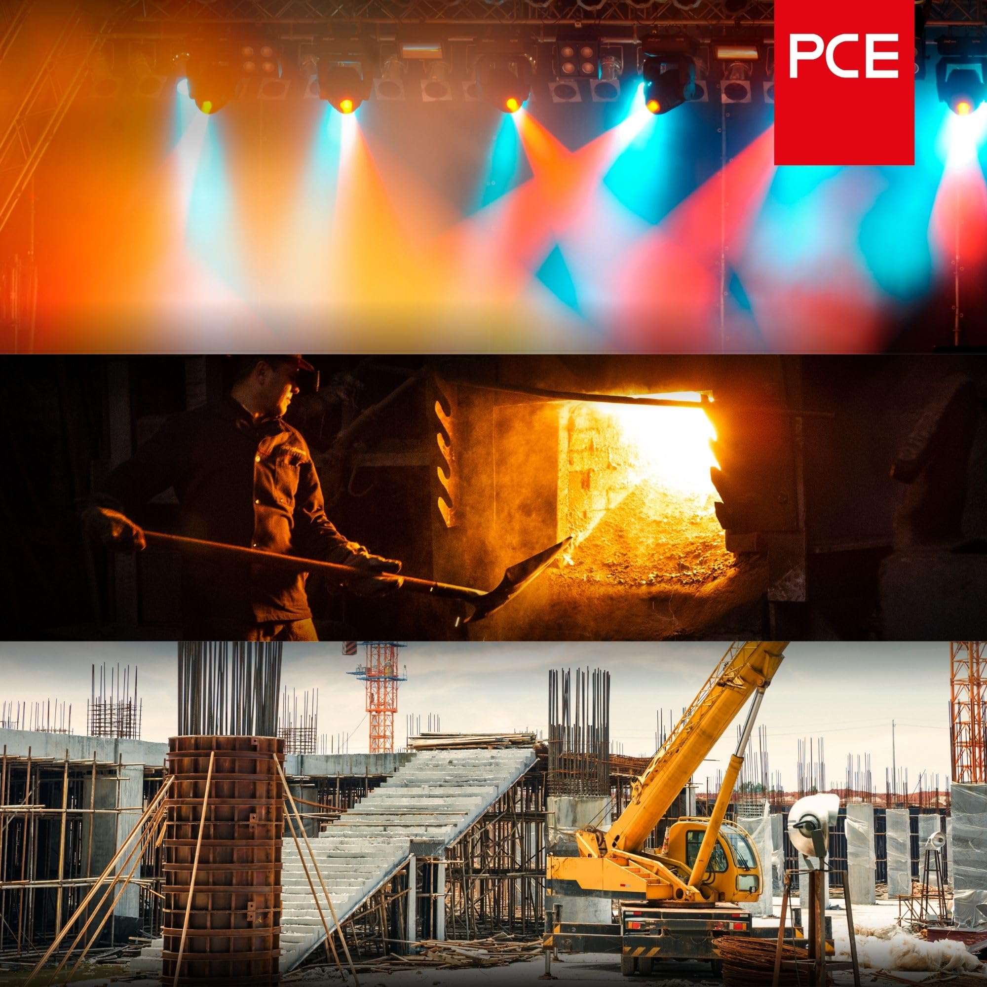 PCE Gniazdo CEE 125A 5p 400V IP67, Puszka Montażowa Prosta Power Twist | Wytrzymałe złącze przemysłowe 120x120 mm, obudowa PA6, styki lamelowe mosiężne, odporność na wodę i pył