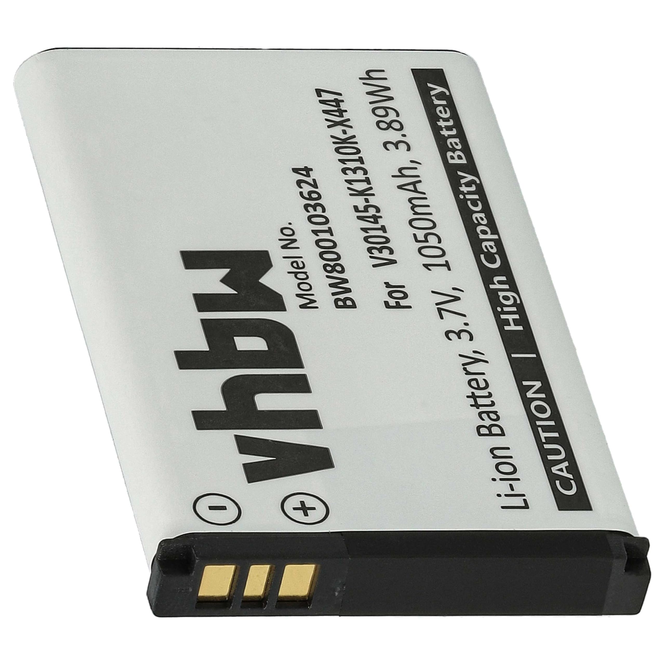 vhbw 10x batteria compatibile con Siemens Gigaset SL910H, SL910, SL910A telefono fisso cordless (1050mAh, 3,7V, Li-Ion)