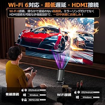 【新品未使用】プロジェクター 270度回転 4K Amazon.co.jp: Zyvrex プロジェクター 家庭用【Android TV搭載