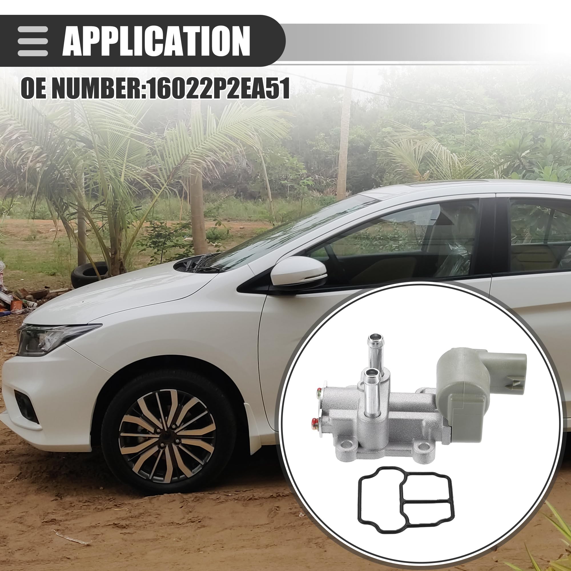 A ABSOPRO 1 zestaw zaworów do regulacji biegu jałowego do Honda Civic nr 16022P2EA51