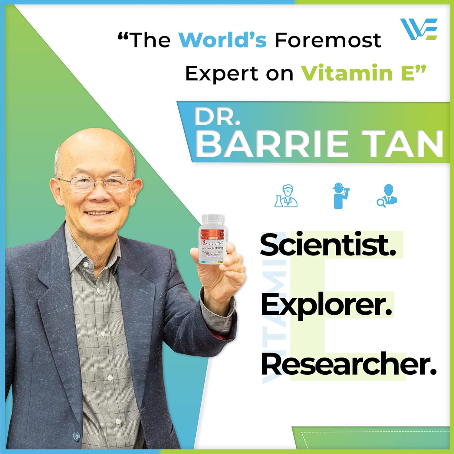 WELLNESS EXTRACT Eannatto Tocotrienols Vitamin E Supplements Tocopherol Free, Non-GMO, Gluten Free & Antioxidant (300MG 30 Softgels)