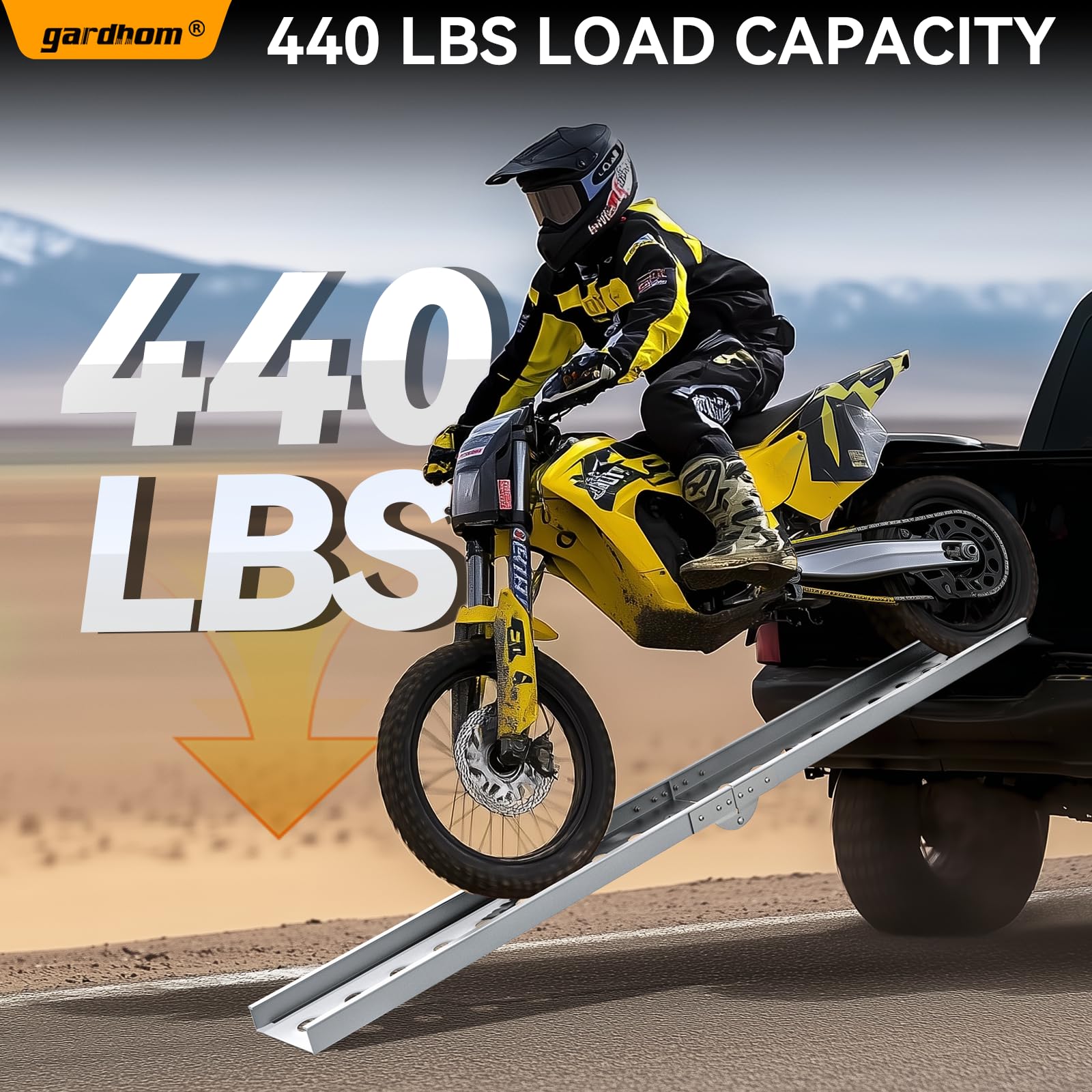 FACHNUO Rampe de moto pliable en aluminium - Charge maximale : 200 kg - Pour voiture, hayon, pick-ups et camions