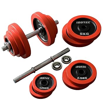 【引取限定】アイロテック ダンベル 60KG(片手30KG×2個セット) Amazon | IROTEC(アイロテック) ラバー ダンベル 40KGセット