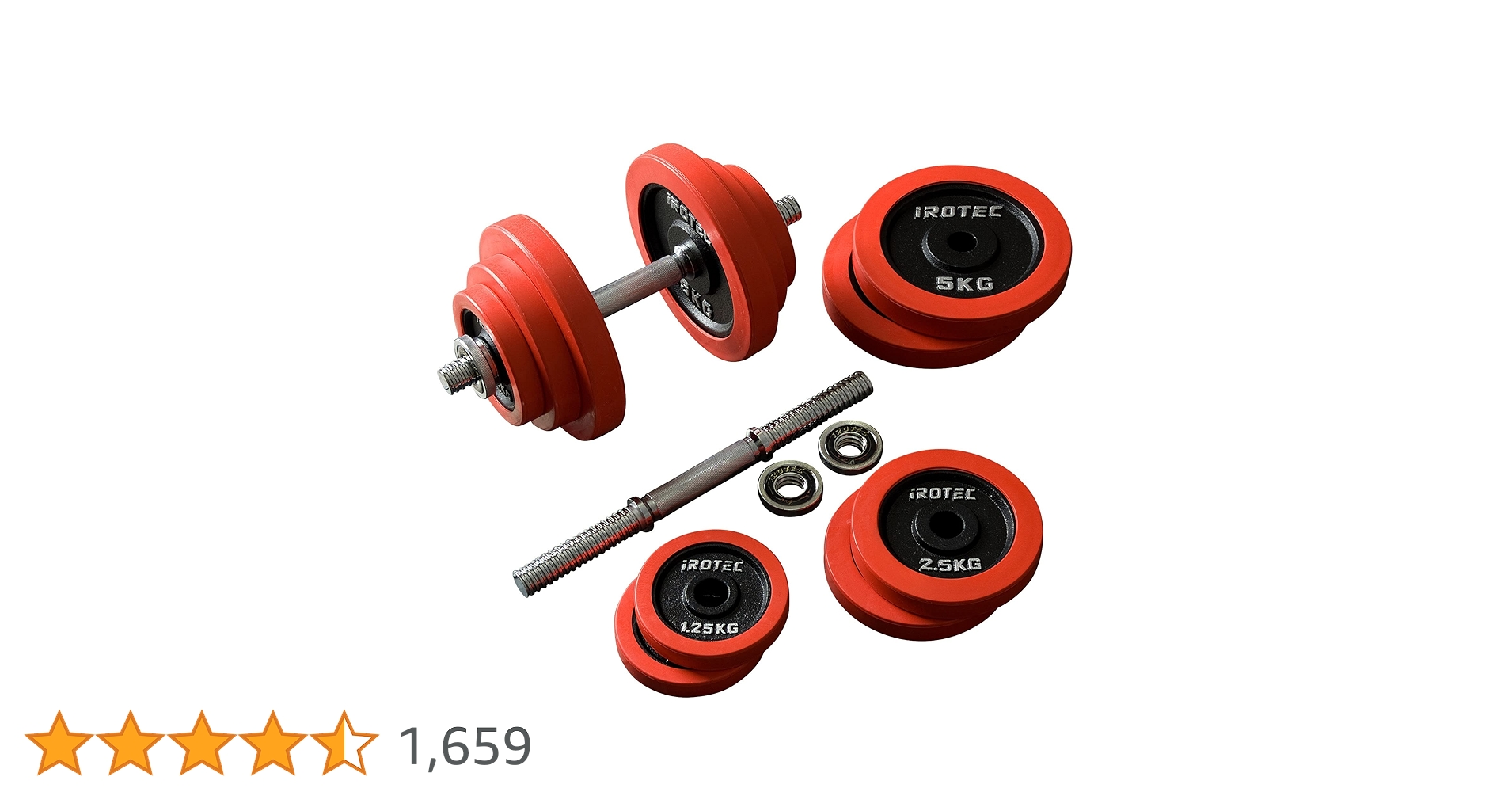 Amazon | IROTEC（アイロテック） ラバー ダンベル 40KGセット