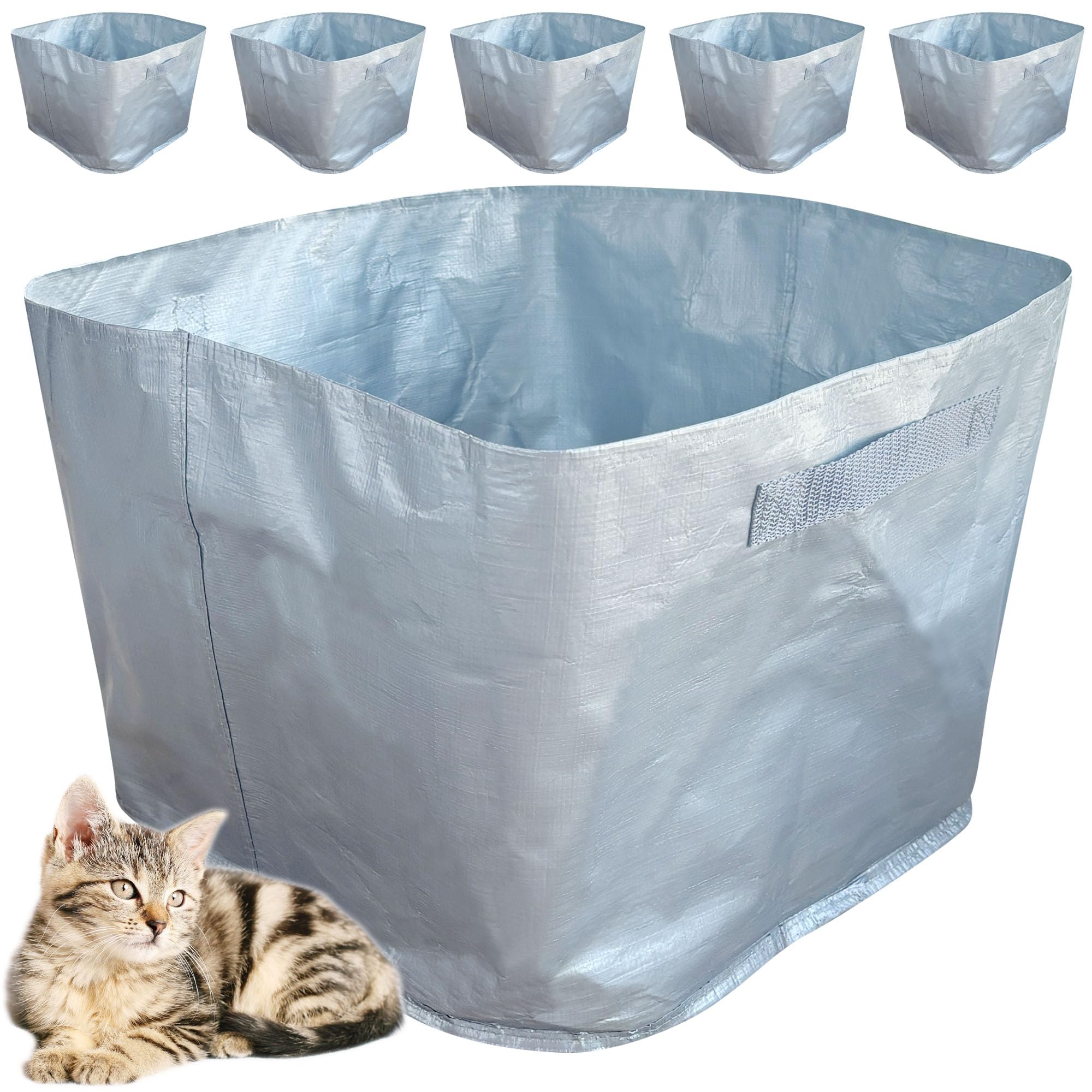 6 Pack Refill Liners A Compatible with Modkat Flip Litter Box, Waterproof and Scratch-Resistant Cat Box Liners for Type A