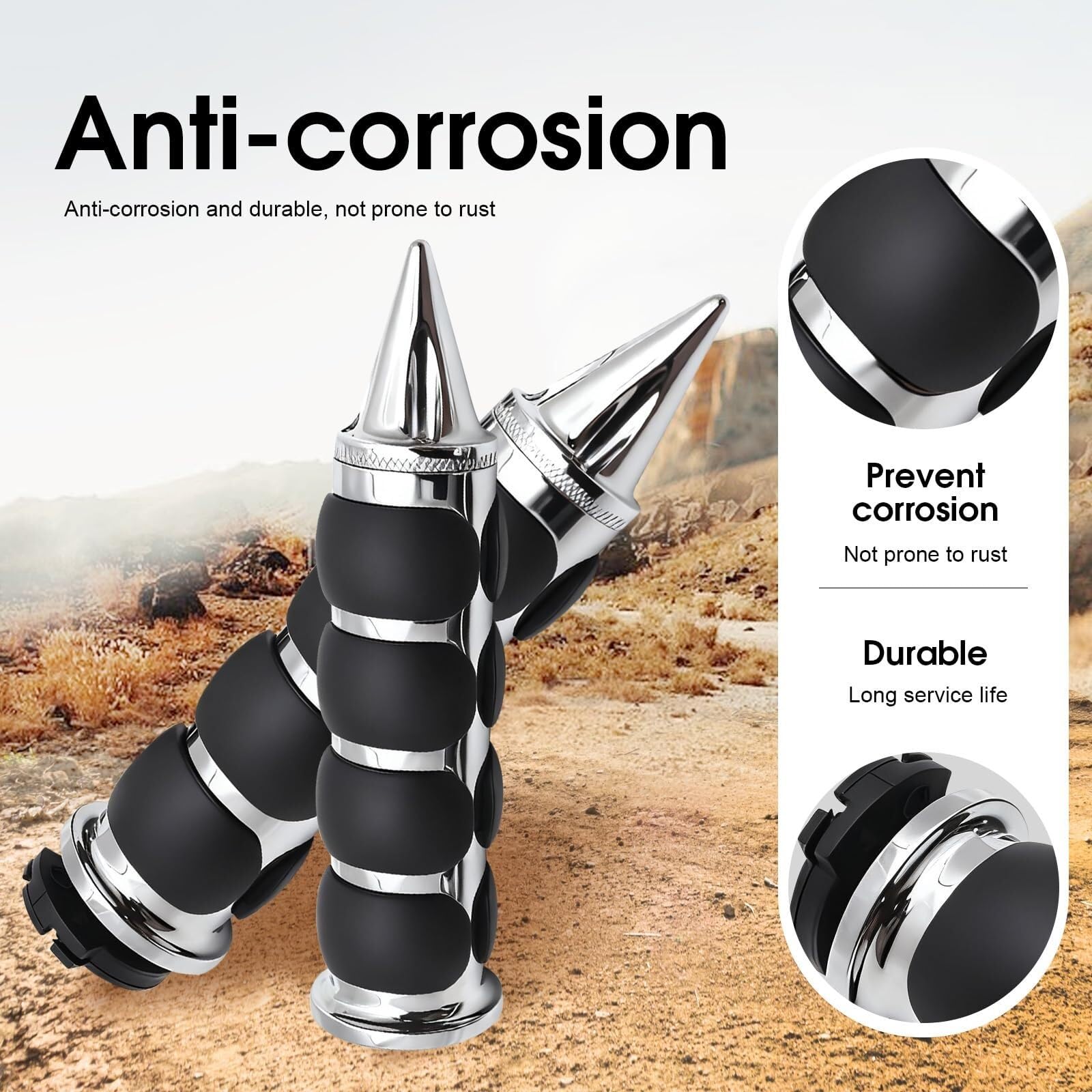 Impugnature moto 7/8" – Foro da 22mm sinistro e destro – Adattamento universale per tutti i manubri da 7/8"
