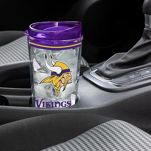 Miniatura 64 de Rico Industries NFL - Vaso de fútbol americano de doble pared, 16 onzas, tapa W