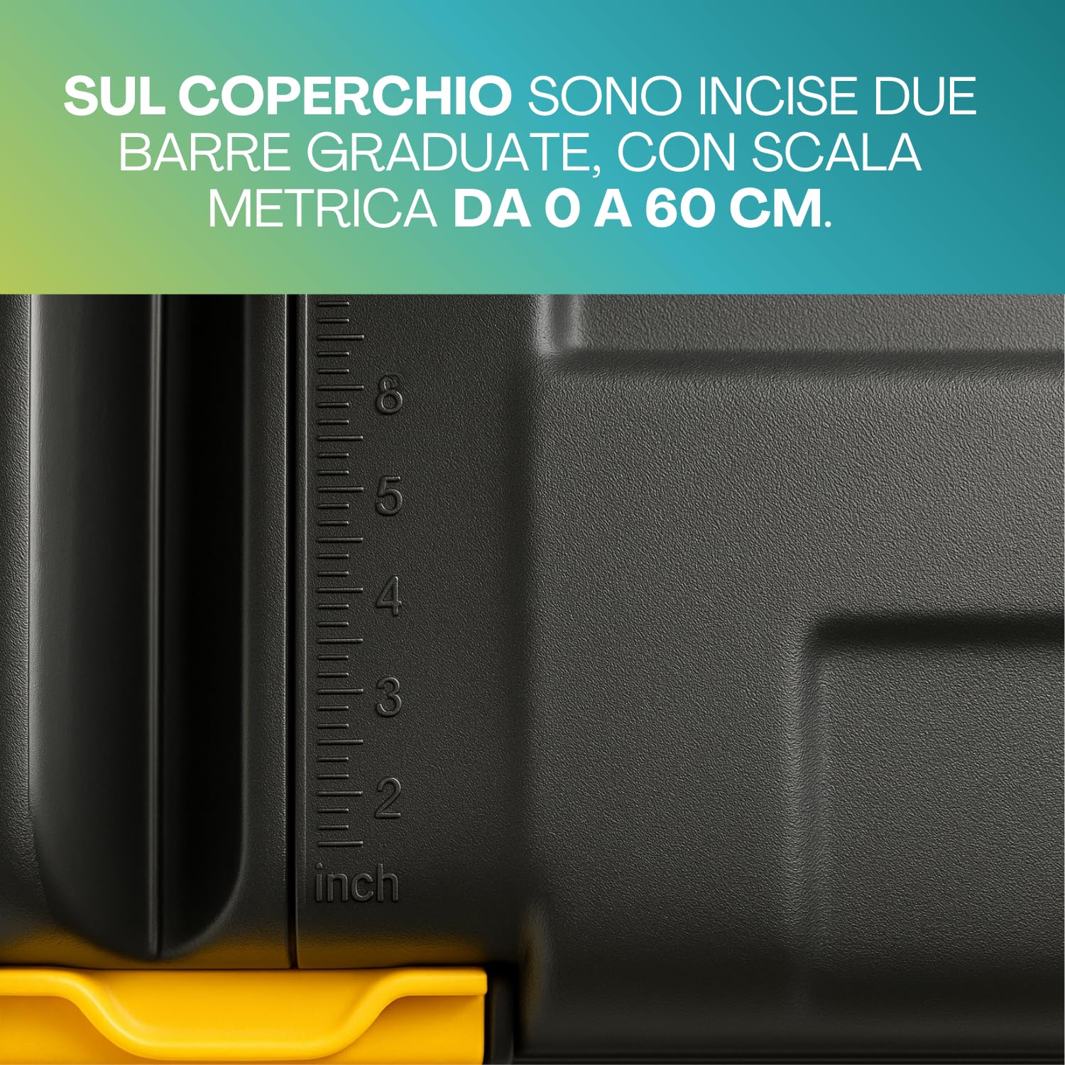 Paluplus Contenitore Box Attrezzi con Ruote, misura 79x52x52 cm e Capacità 150 Litri, Baule Nero con chiusura a Scatto, Box portautensili con coperchio, Organizer Utensili, Fai da Te -5940F-6,9
