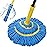 Self-Wringing Twist Mops for Floor Cleaning, Microfiber Floor mop with 57  Long Handle, Easy Wringing Mop for Hardwood Commercial Household Clean