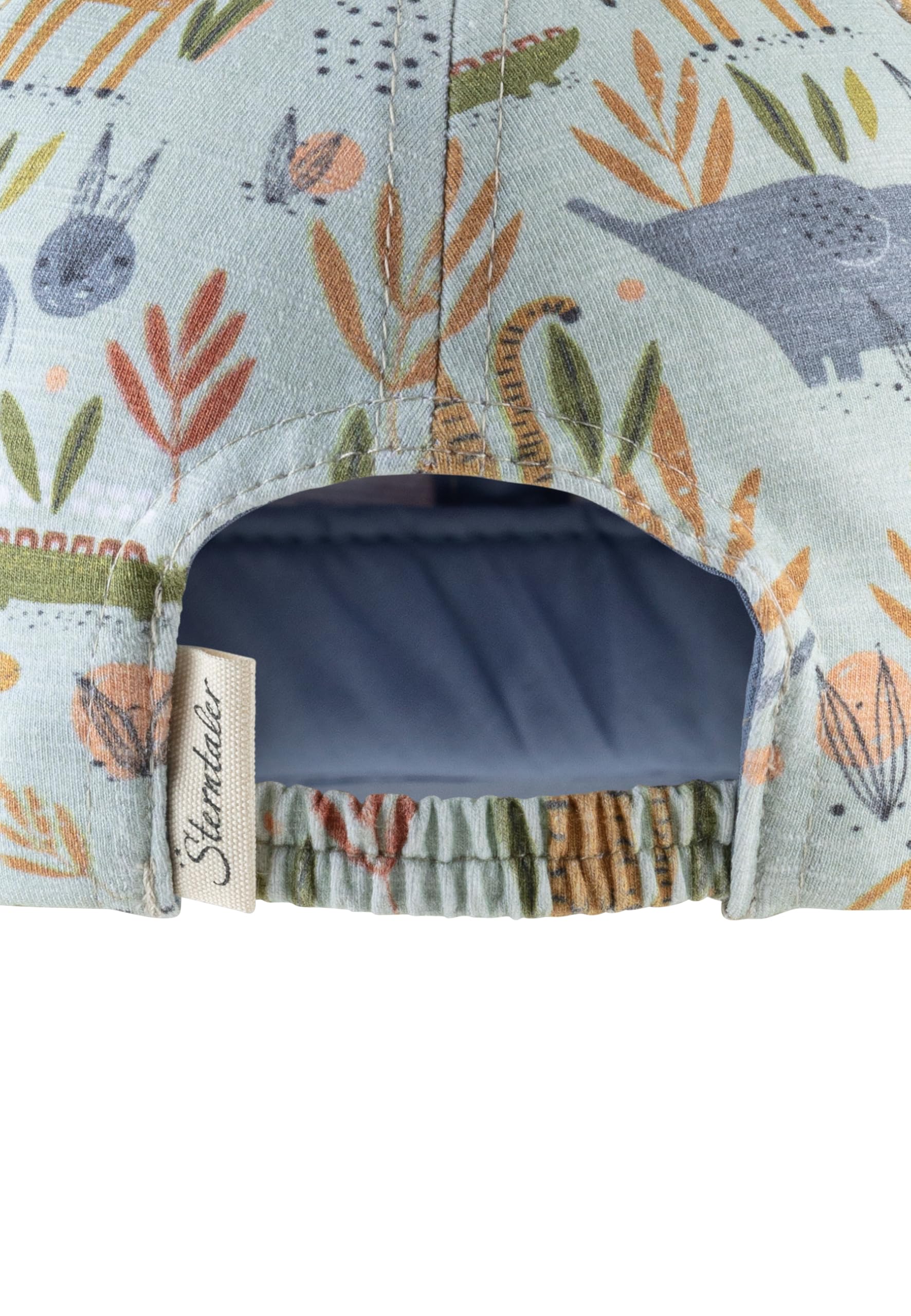 Sterntaler - Basecap aus Flammgarn Jersey Bedruckt mit Safari Tieren, Cappellino da Baseball Unisex - Adulto