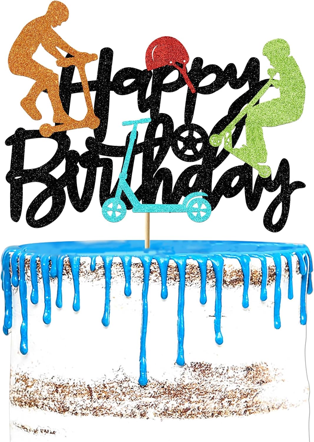 Scooter Cake Topper Scooter Birthday Cake Decorations for