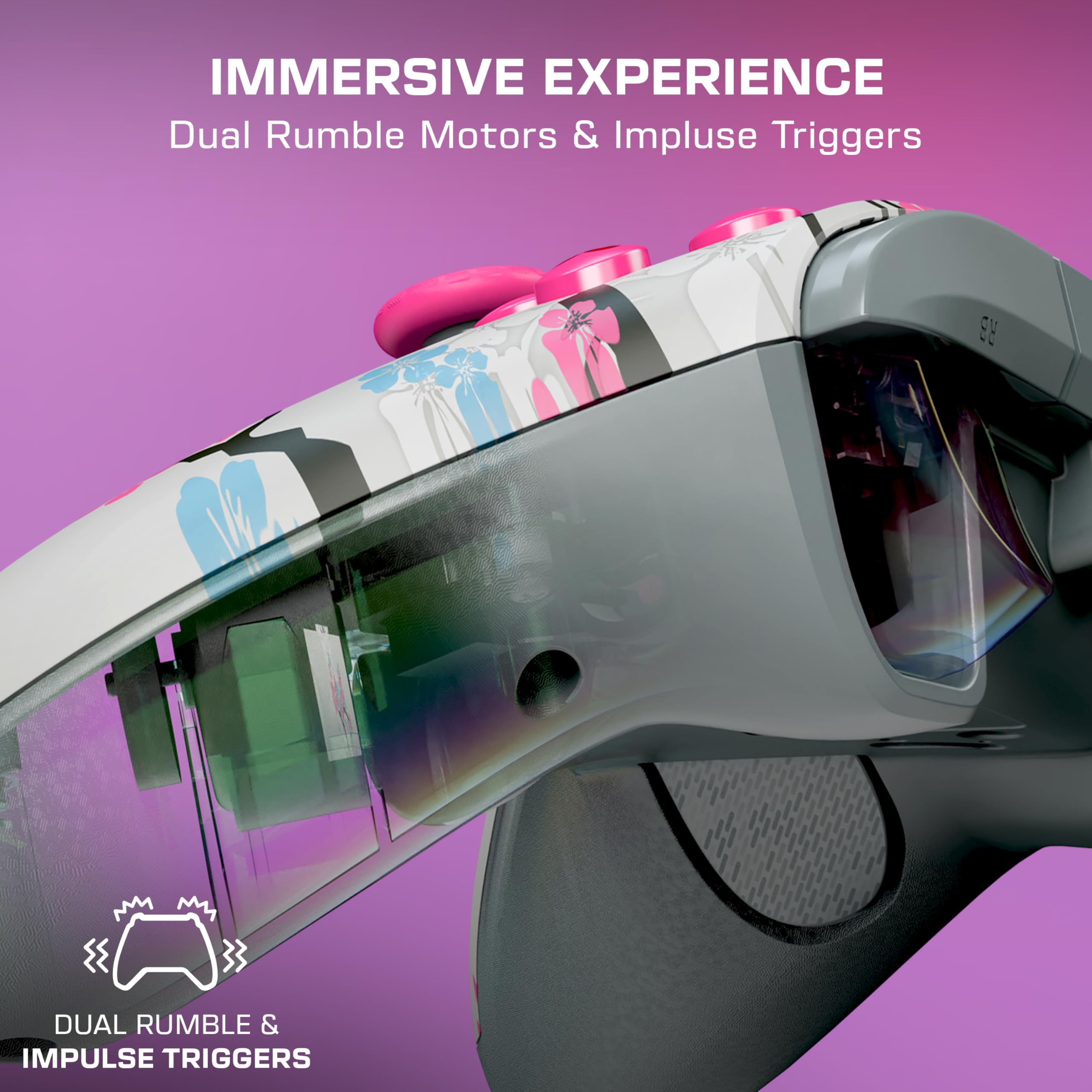 Turtle Beach Rematch Advanced Cherry Blossom Wired Gaming Controller für Xbox Series X, S, Xbox One, Windows PC