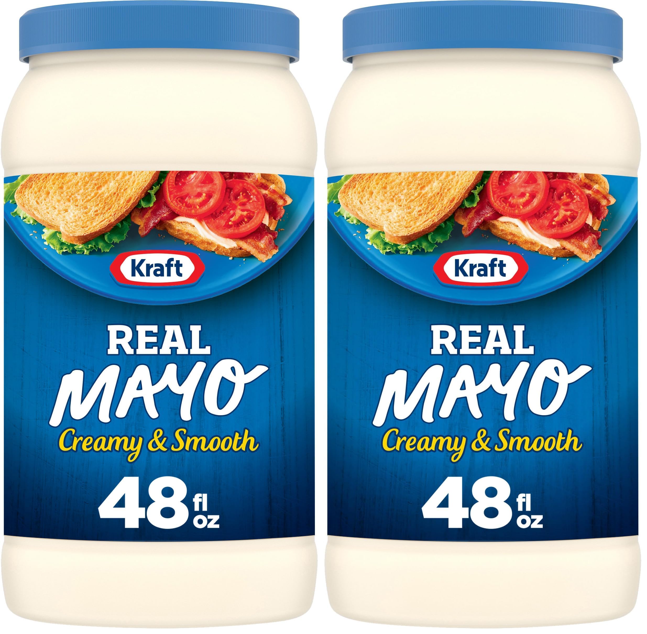 KraftMayo Real Mayonnaise (48 oz Jar) (Pack of 2)