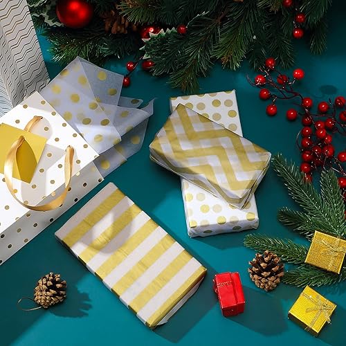 Miniatura 23 de Chrisfall 12 bolsas de vino para botellas, bolsas de regalo de vino, papel kraft a granel con asas, etiquetas, papel de seda para envoltura