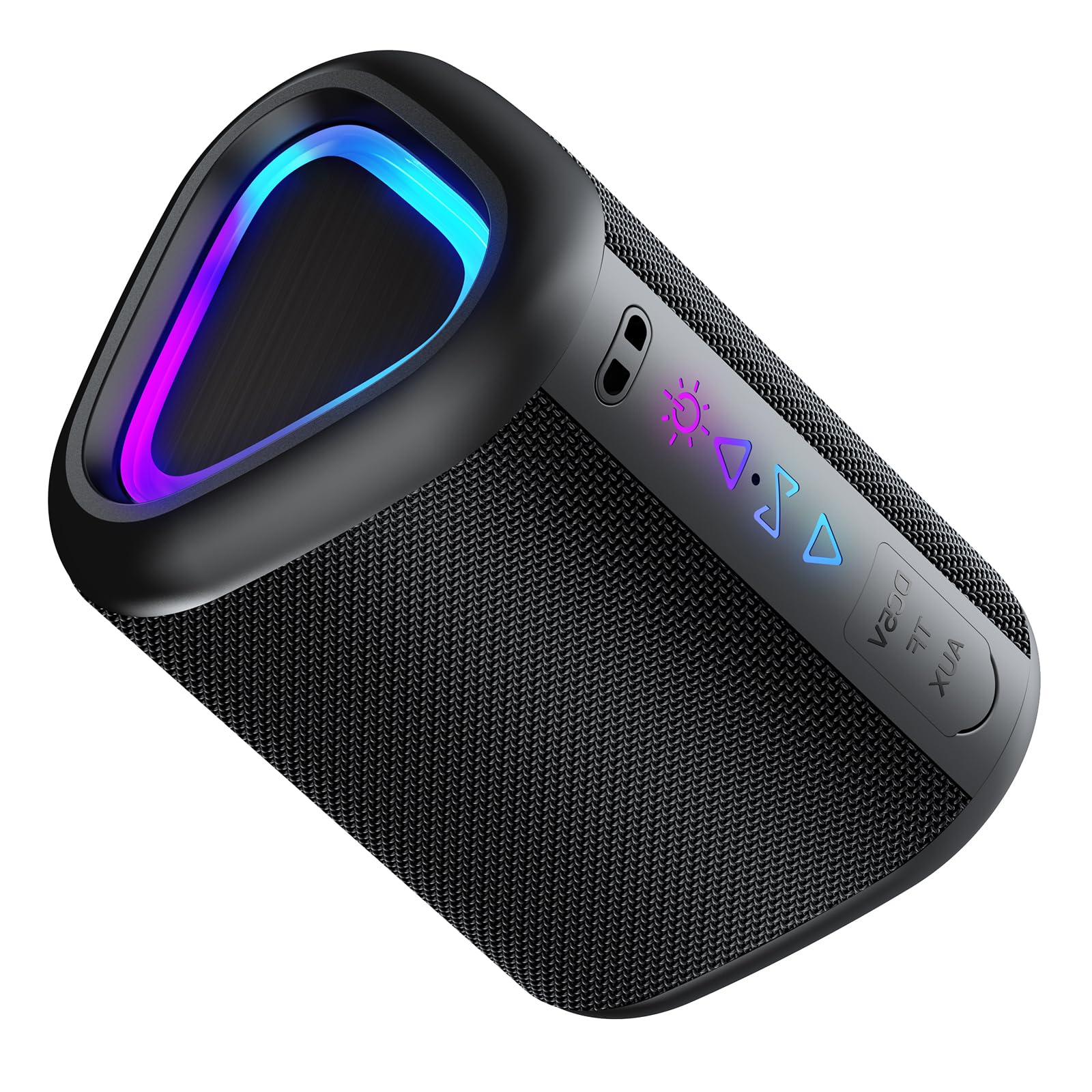 Altoparlante Bluetooth Con Luci – Portatile, Bluetooth 5.4 – Nero – Scatola Musicale Con Effetti Luminosi