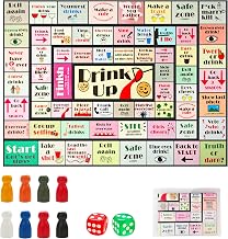 Drink Up Board Game, Adult Tipsy Drinking Board Game, Funny Party Interactive Drinking Games, Ideal for Girls Night Out, Party Drinking, Bachelorette Parties, Age 21+, 2-8 Players