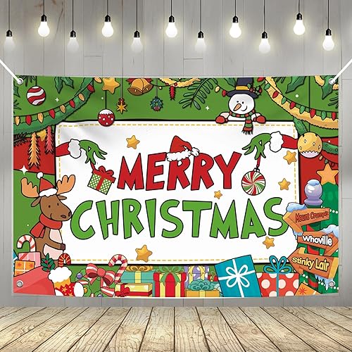 YQUQWN, Cartel de Feliz Navidad, 72 x 44 pulgadas, decoraciones de Feliz Navidad, telón de fondo de Feliz Navidad para fotografía, decoraciones de