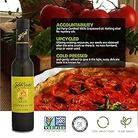 Vista 4 de Aceite de semilla de uva con infusión de albahaca de Salute Sante! Healthy Grape Oil para cocinar, sumergir, acabar, adobos y ensaladas, vegano, 6.8