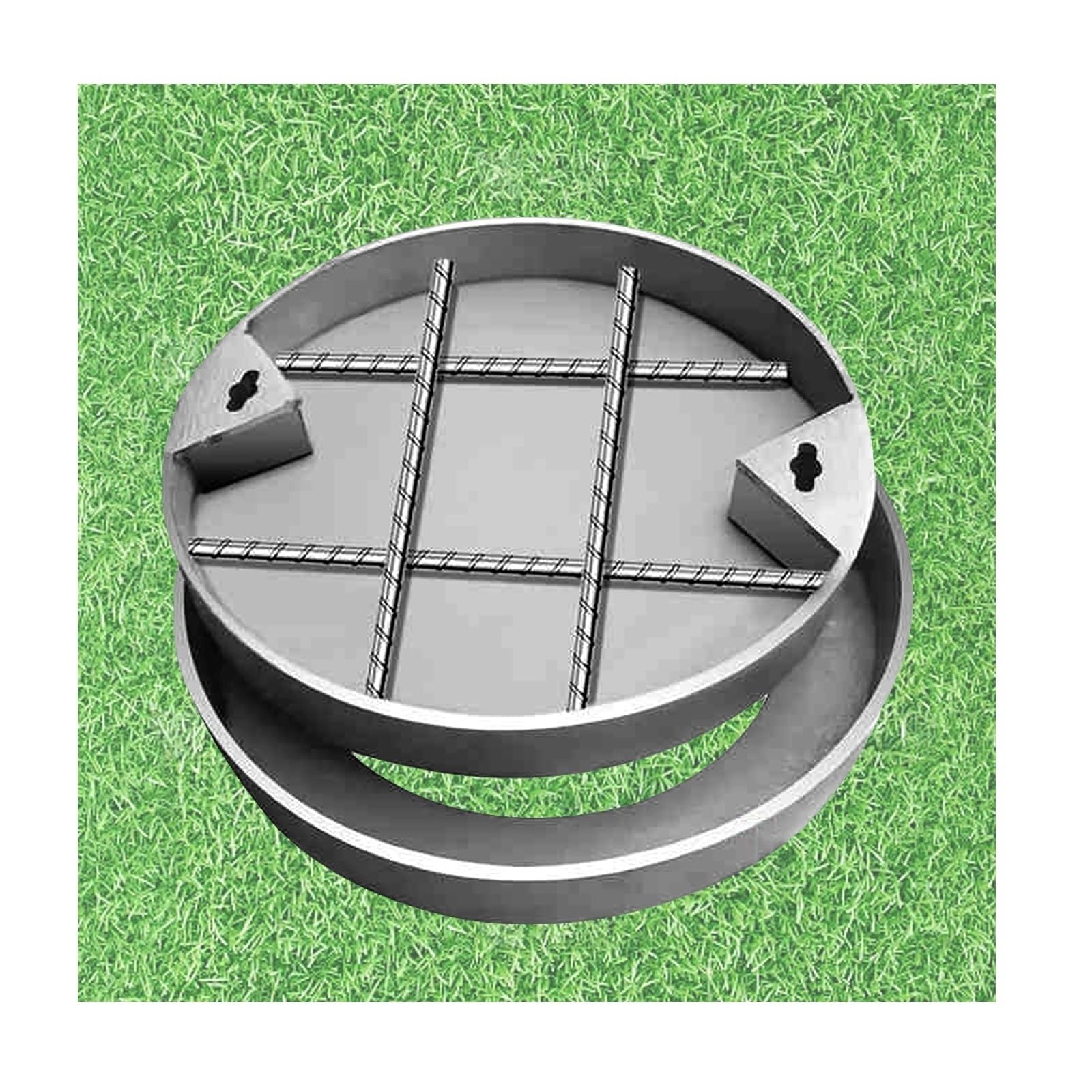 Manhole Covers, Wear-Resistant and Durable, Strong Load-Bearing Capacity, Excellent Workmanship, Easy Installation(30 * 30 * 5cm/11.8 * 11.8 * 1.96in)