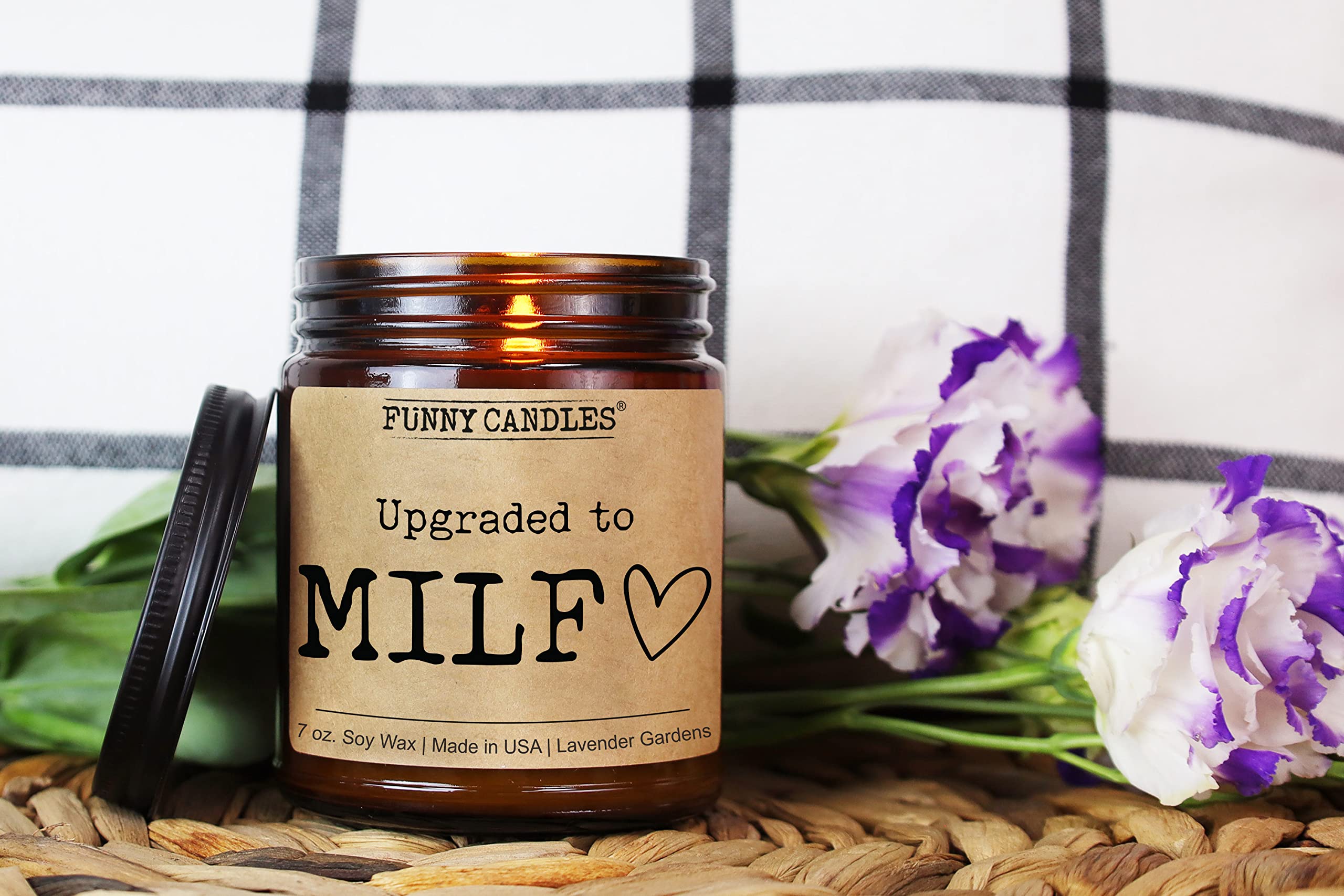 Amazon.com: New Mom Gifts for Women Milf - Funny Pregnancy Gifts for First  Time Moms, Baby Shower Gifts, Mothers Day Gift, Birthday Gifts, Christmas,  Lavender Scented Candles, Funny Candles – Handcrafted in