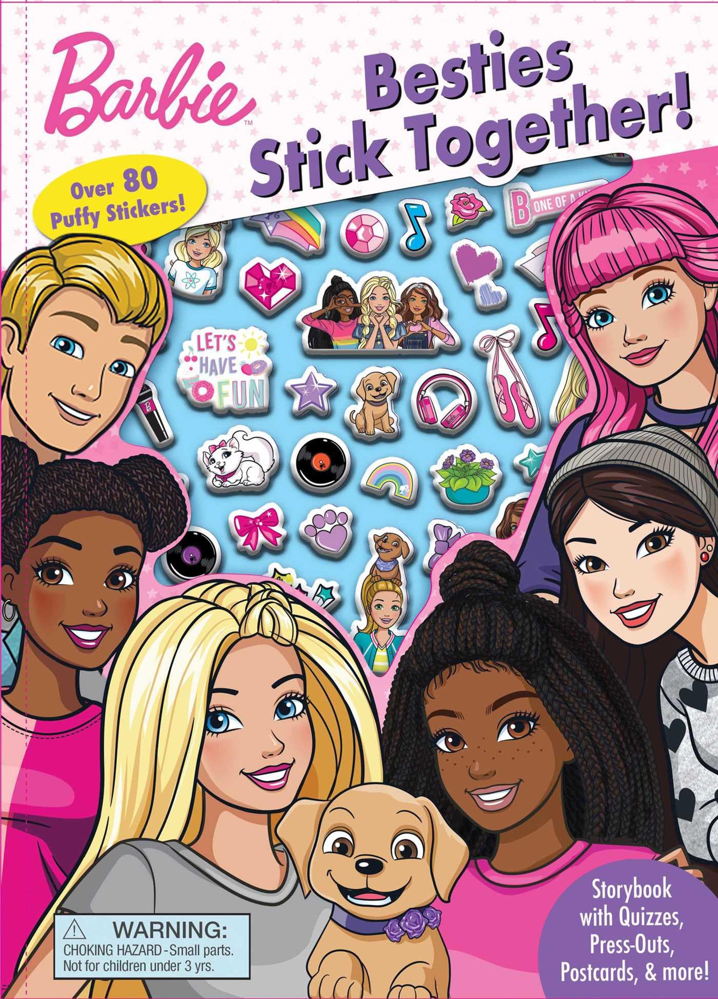 Barbie: Besties Stick Together (Puffy Stickers)