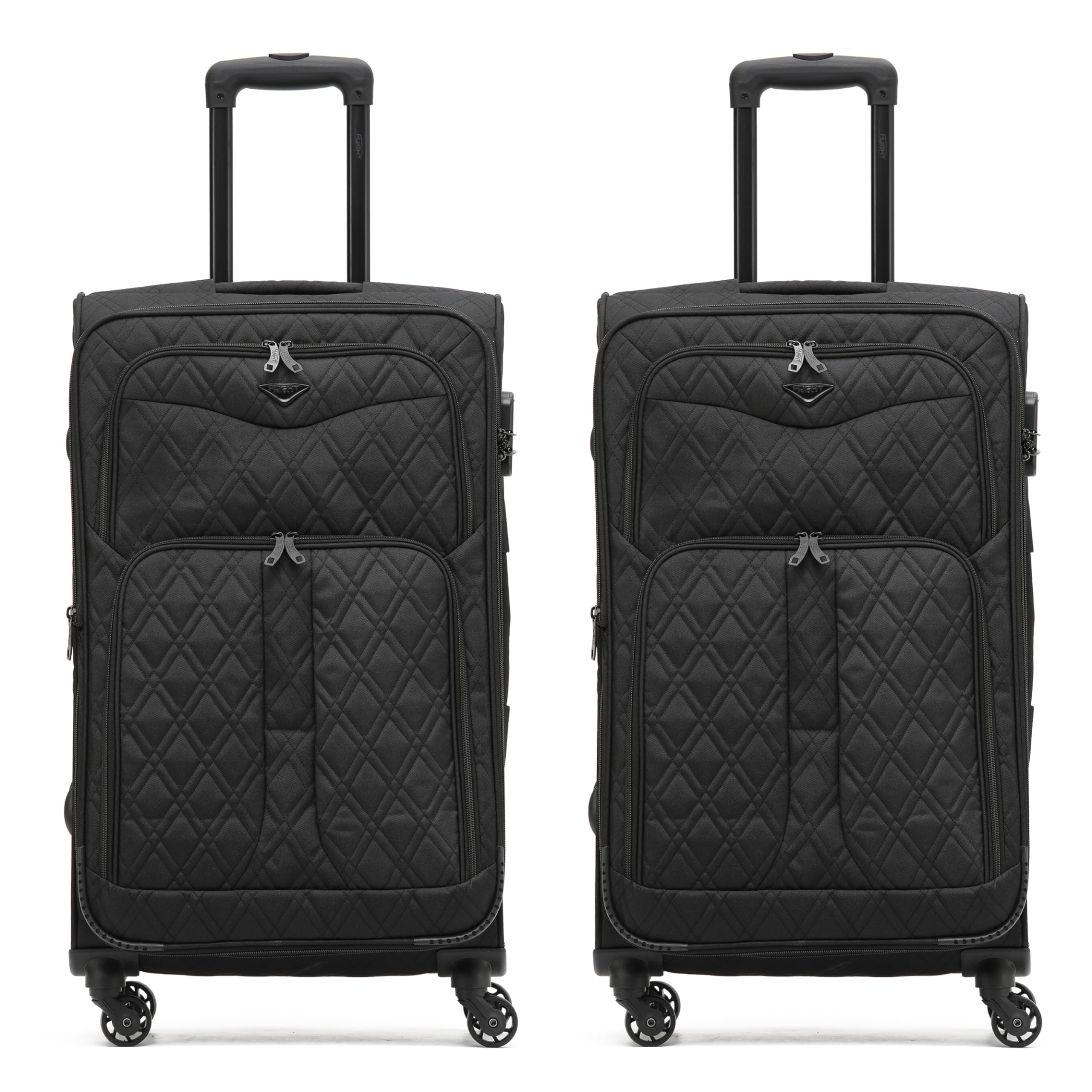 Flight Knight Lightweight 4 Wheel 800D Soft Case Suitcases Anti Crack Cabin & Hold Luggage Options Approved for Over 100 Airlines Including easyJet, BA & Many More! — view 13