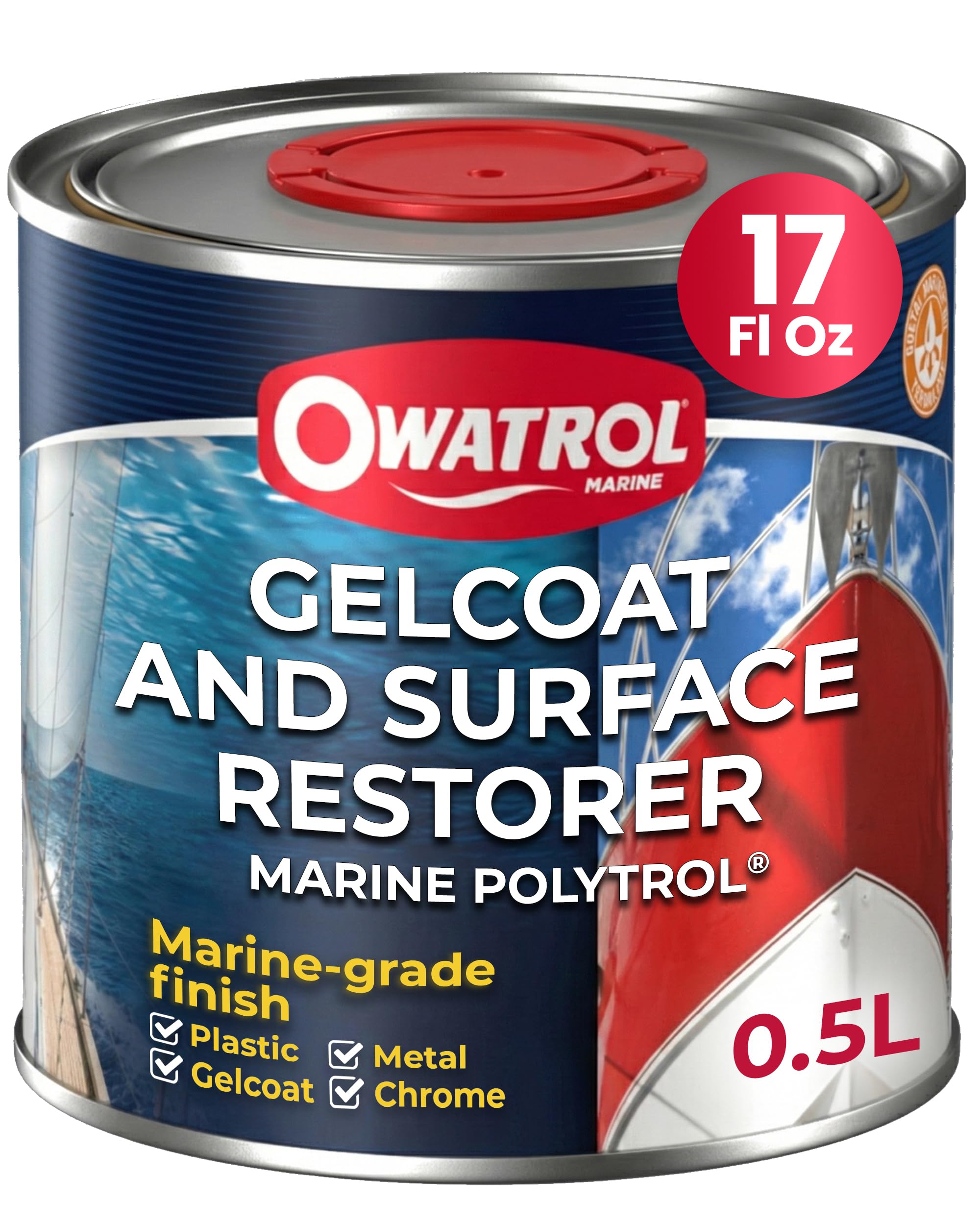 Owatrol Gelcoat & Surface Restorer - Colour restorer for dull or faded surfaces - 500ml