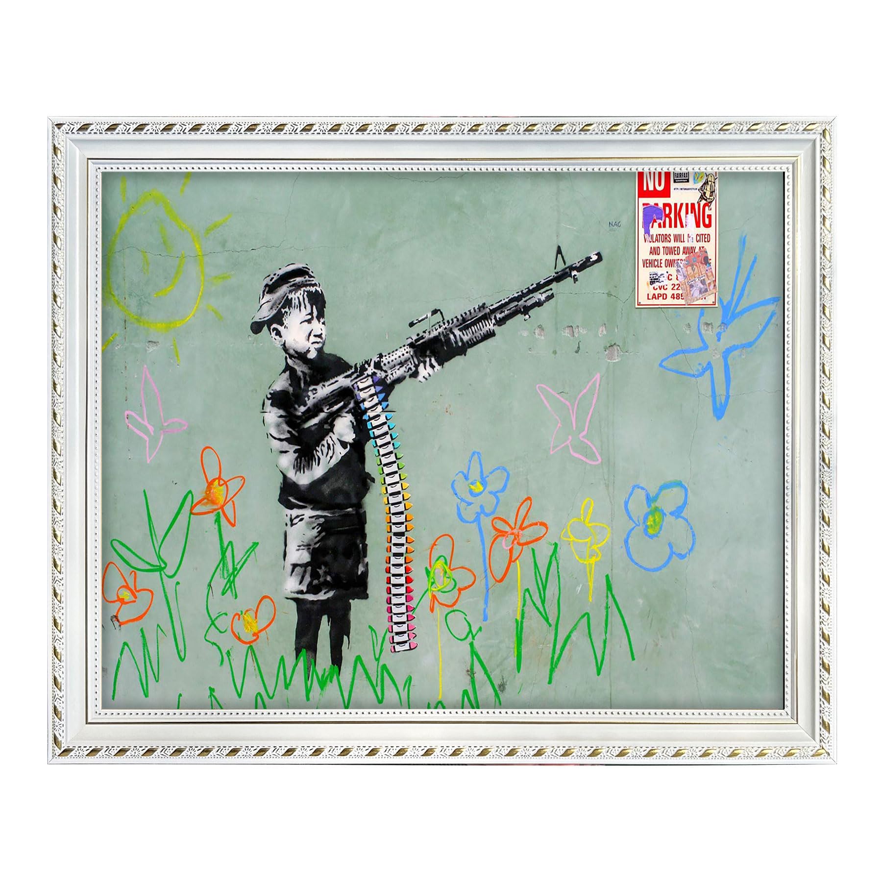 Amazon.com: Banksy Graffiti Wall Art Child Soldier Pop Art