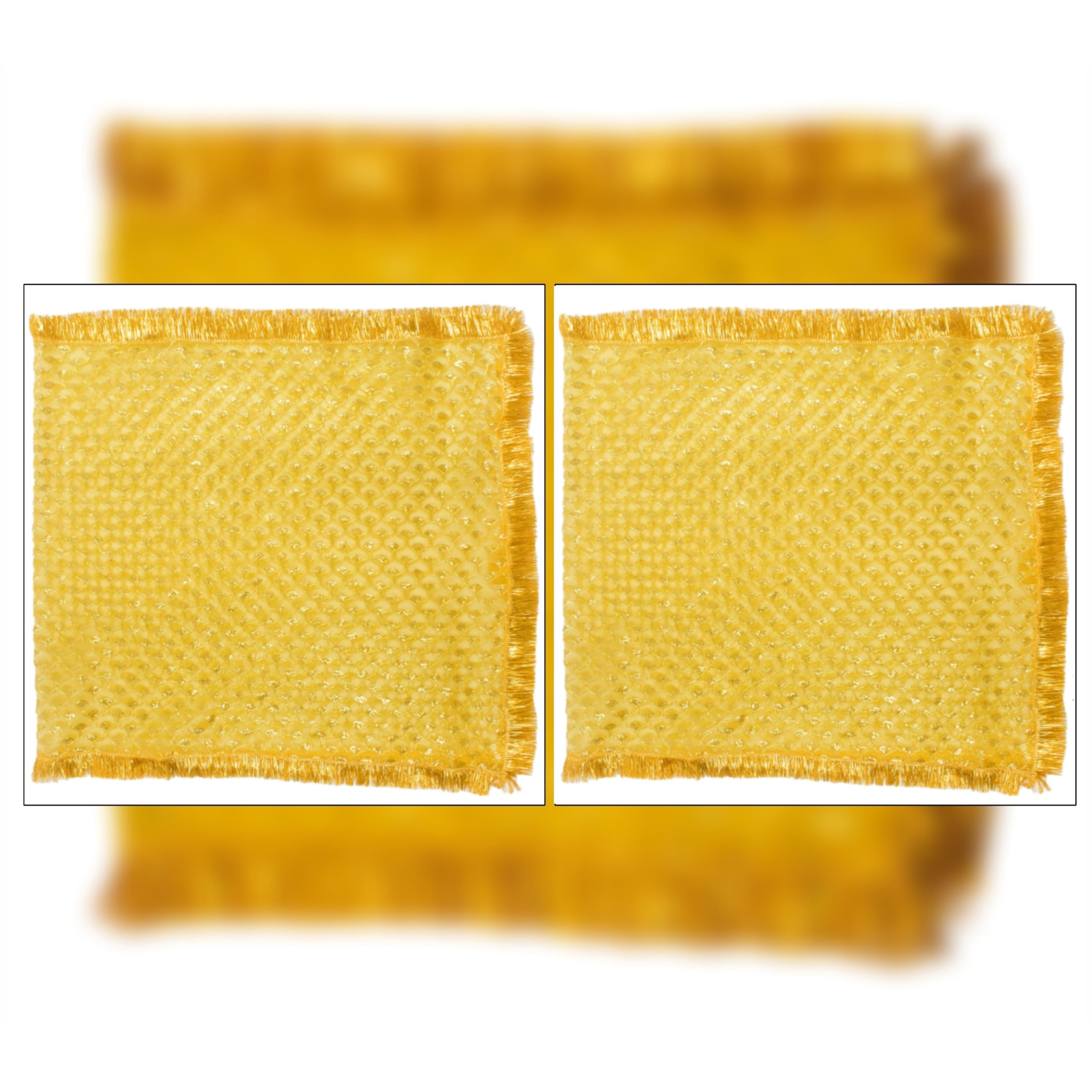 DulhanDulhan 1 pc Full size Puja Chunri for Navratra Diwali Kanya Pujan, Maa Durga Pooja, Laxmi mata chunni, Net Dupatta for Girls with Golden Jharokha Embroidery